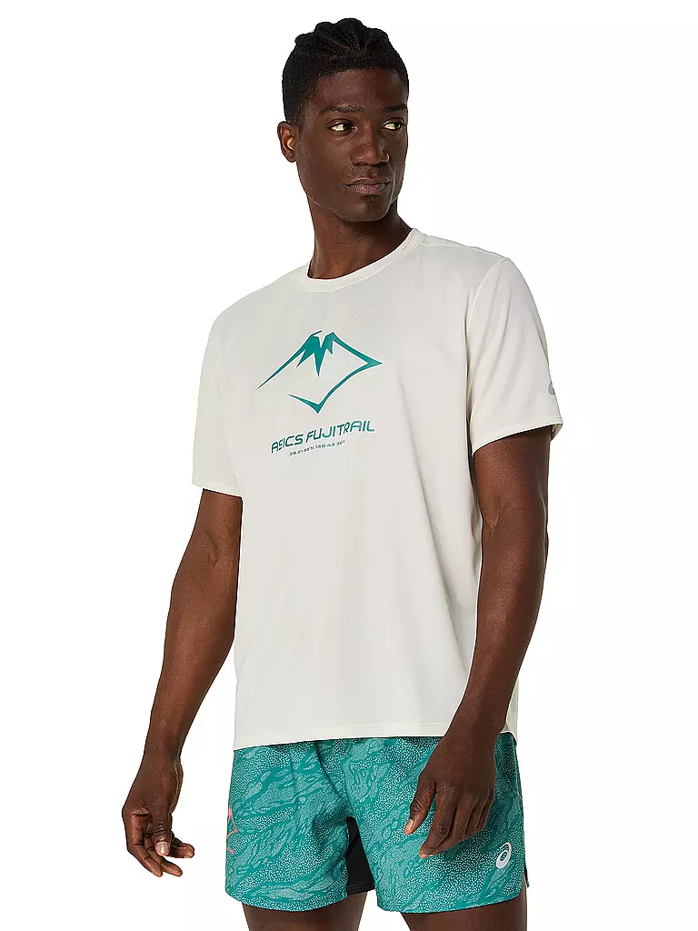 ASICS | Camiseta de running para hombre Fujitrail Logo SS Top | Blanco
