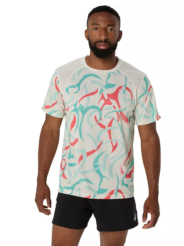 ASICS | Camiseta de running para hombre Road All Over Print SS Top | Multicolor