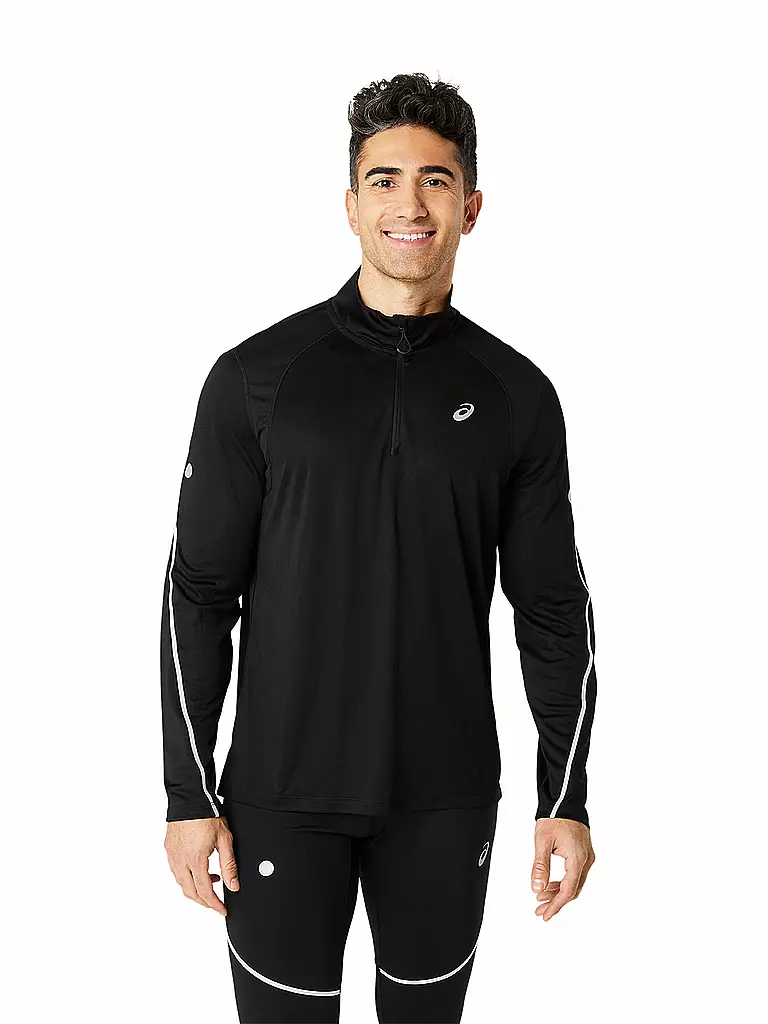 ASICS | Camiseta de running para hombre Road Lite-Show 1/2 Zip | Negro