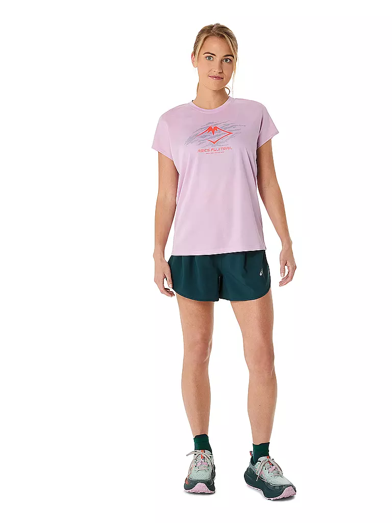 ASICS | Camiseta de running para mujer Fujitrail Logo SS Top | Rosa