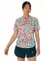 ASICS | Camiseta de running para mujer Road All Over Print SS Top | Multicolor