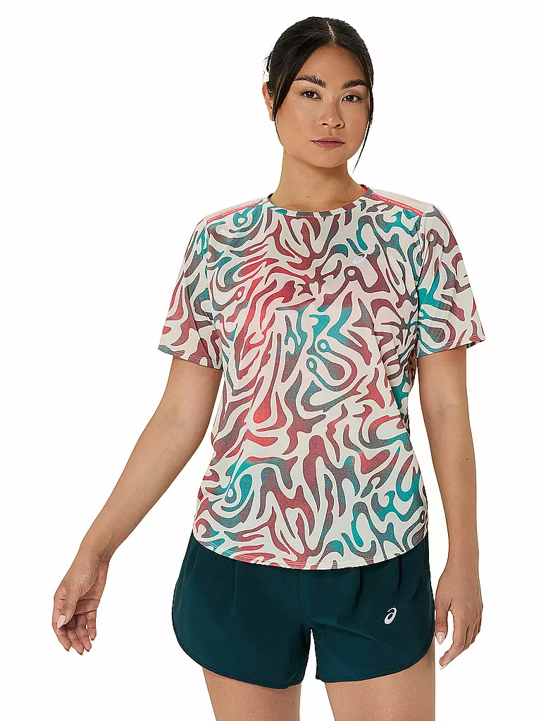 ASICS | Camiseta de running para mujer Road All Over Print SS Top | Multicolor