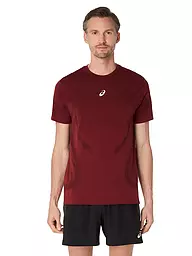 ASICS | Camiseta de running sin costuras Road para hombre | Rojo oscuro
