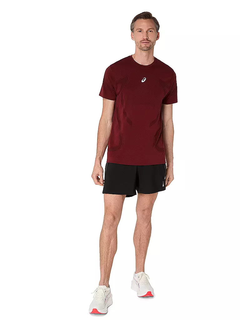 ASICS | Camiseta de running sin costuras Road para hombre | Rojo oscuro