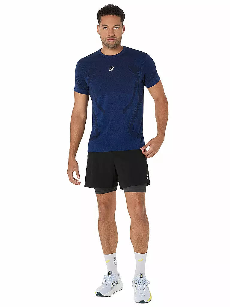 ASICS | Camiseta de running sin costuras Road para hombre | Azul oscuro