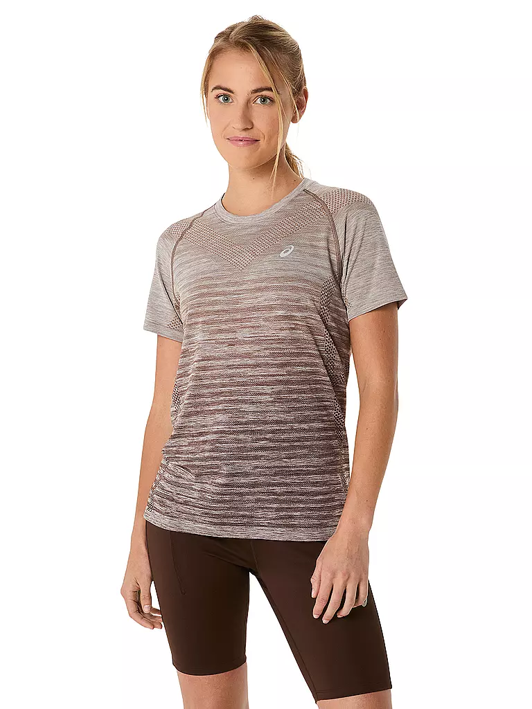 ASICS | Camiseta de running sin costuras SS Top para mujer | Marrón