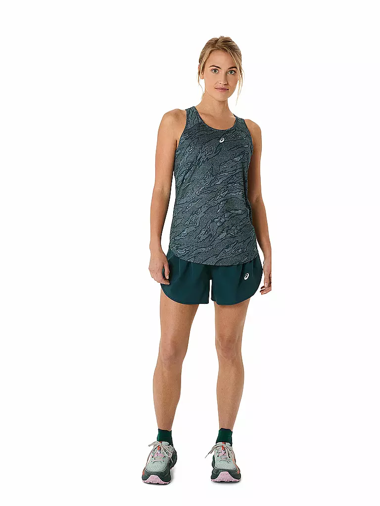 ASICS | Camiseta de tirantes de running para mujer Road All Over Print | Petróleo