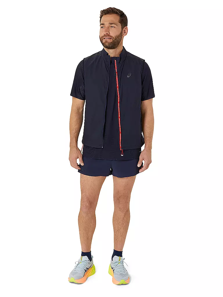 ASICS | Chaleco de running para hombre Metarun Packable | Azul