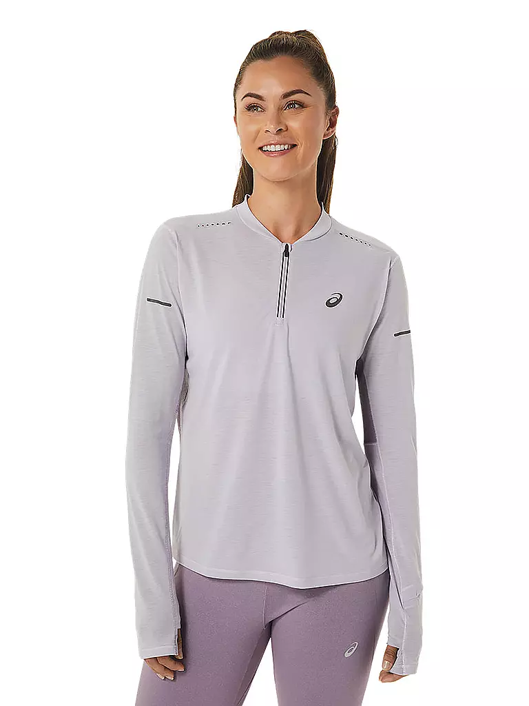 ASICS | Damen Laufshirt METARUN™ 1/2 Zip LS | Lila