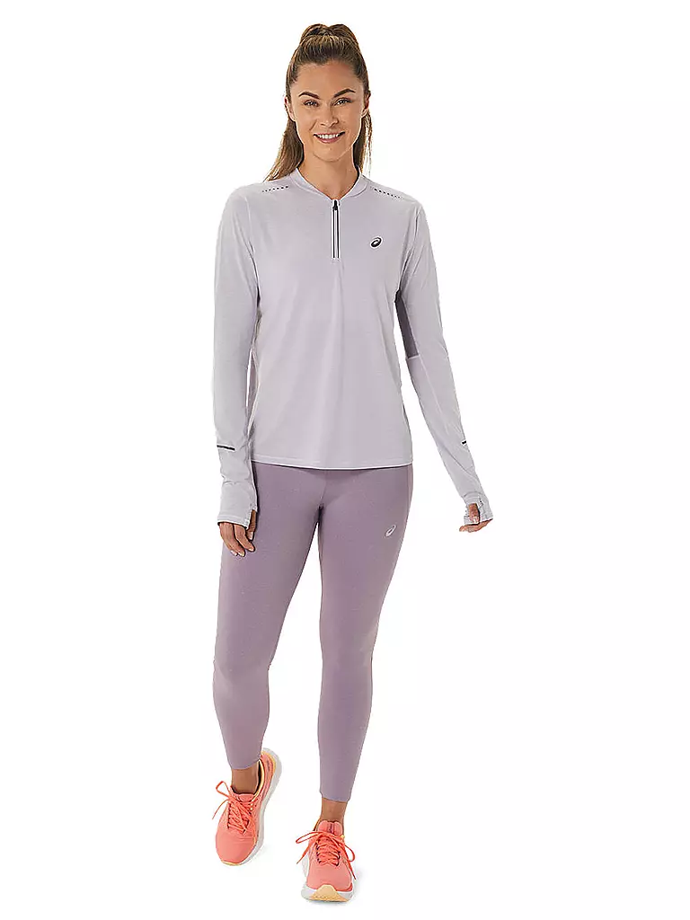 ASICS | Damen Laufshirt METARUN™ 1/2 Zip LS | Lila