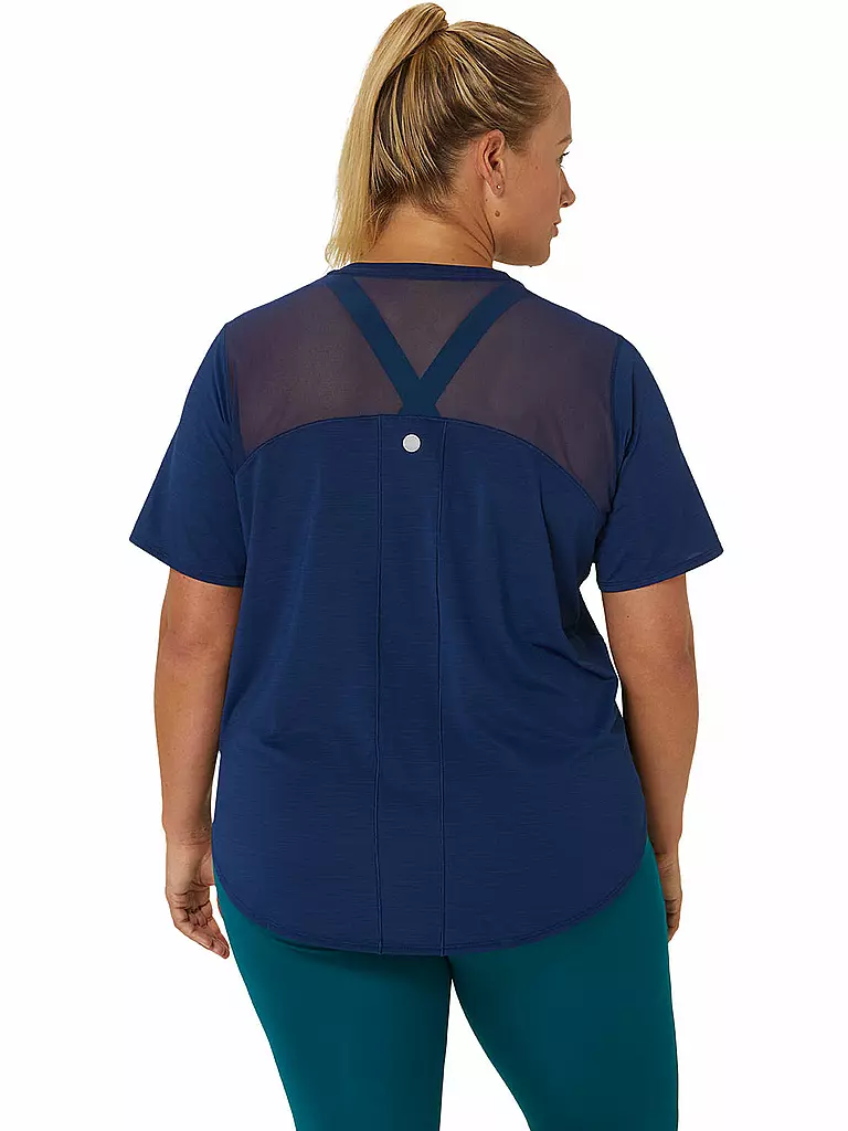 ASICS | Damen Laufshirt Road SS Top | Azul oscuro