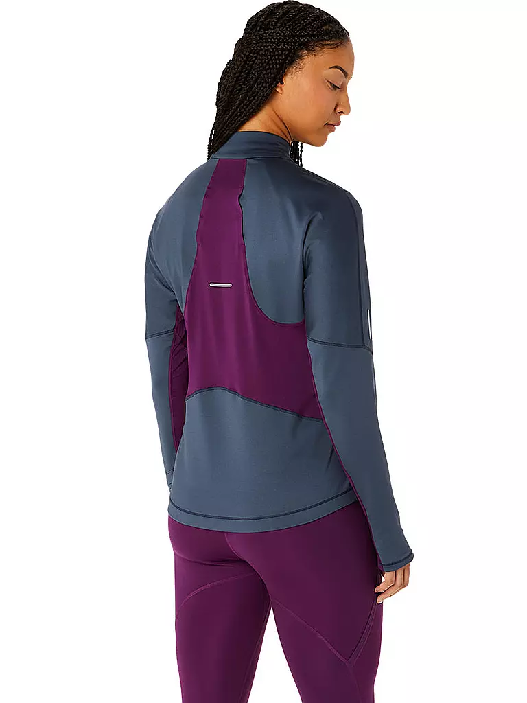 ASICS | Damen Laufshirt Winter Run 1/2 Zip | Lila
