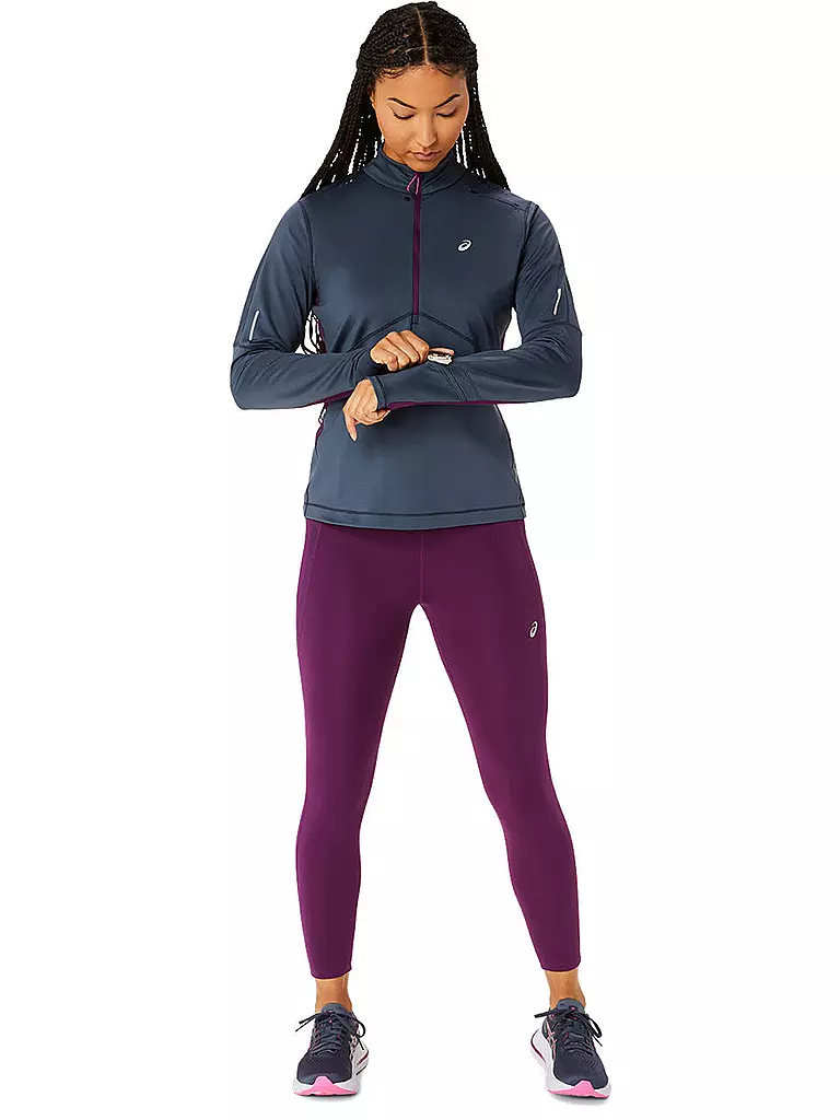 ASICS | Damen Laufshirt Winter Run 1/2 Zip | Lila
