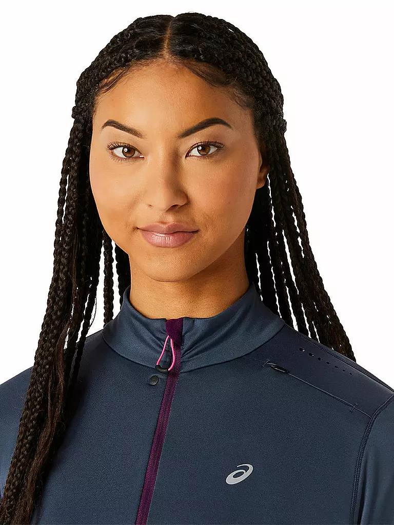 ASICS | Damen Laufshirt Winter Run 1/2 Zip | Lila