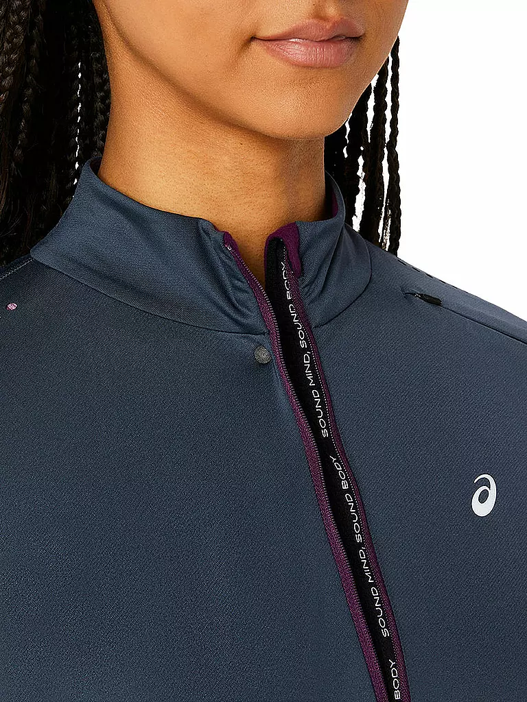 ASICS | Damen Laufshirt Winter Run 1/2 Zip | Lila