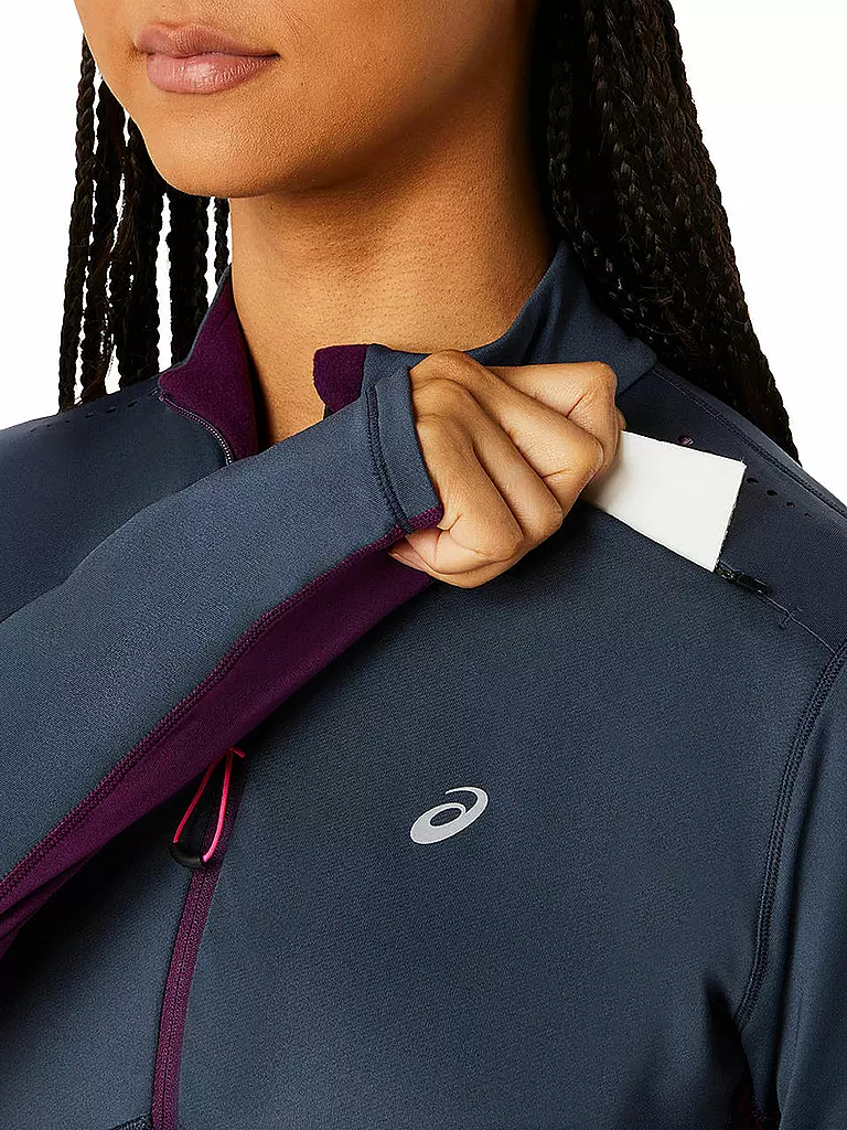 ASICS | Damen Laufshirt Winter Run 1/2 Zip | Lila