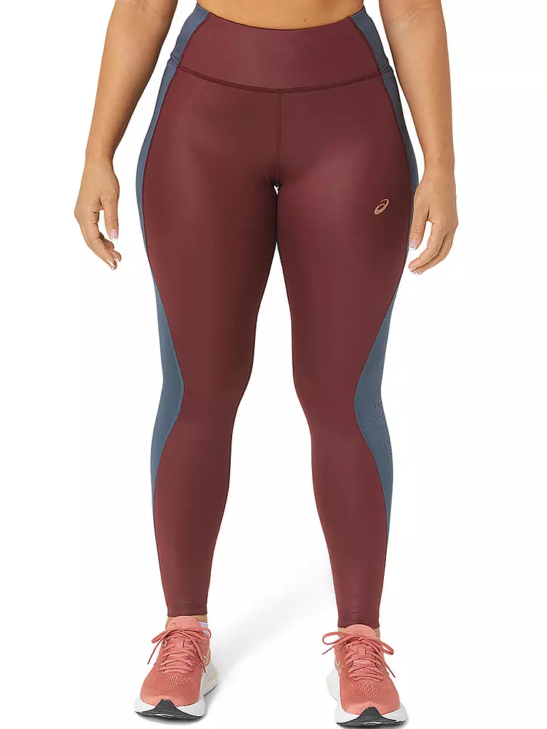 ASICS | Damen Lauftight Nagino Run | Rojo oscuro