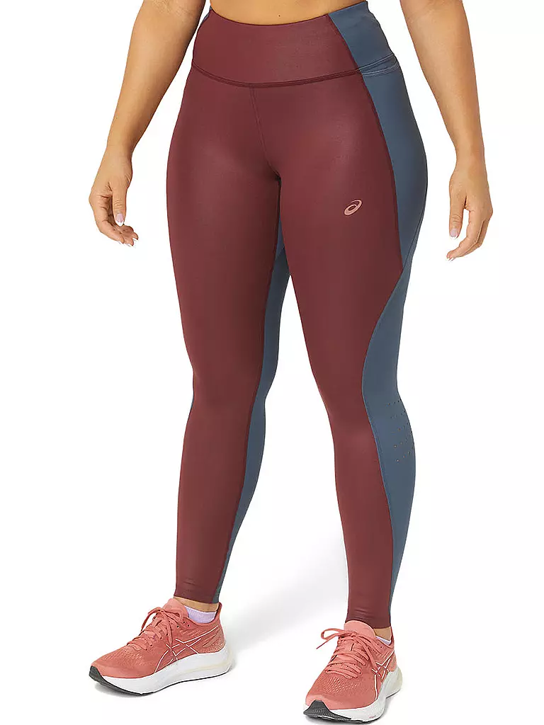 ASICS | Damen Lauftight Nagino Run | Rojo oscuro