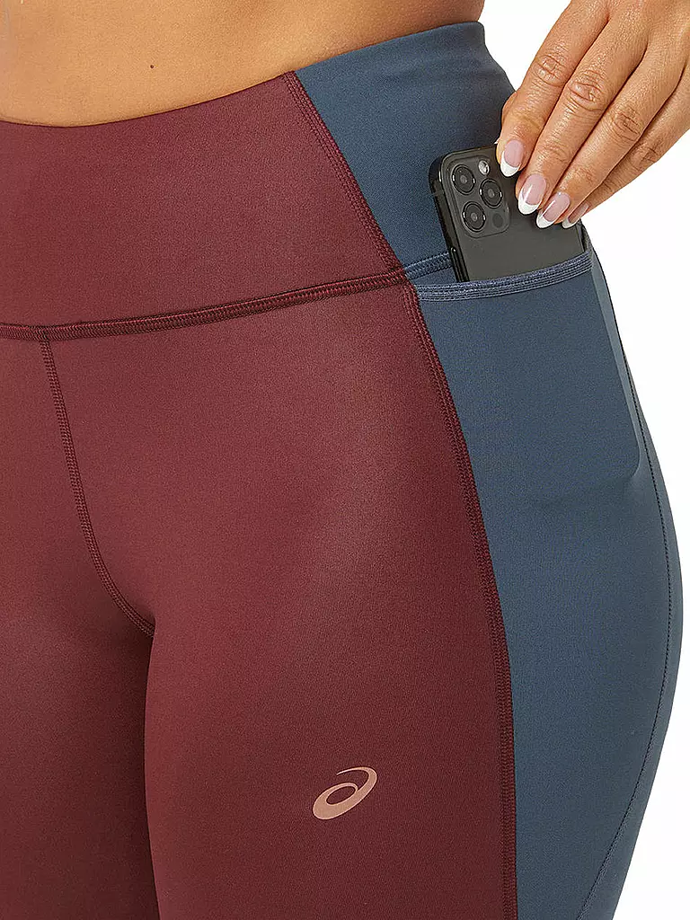 ASICS | Damen Lauftight Nagino Run | Rojo oscuro