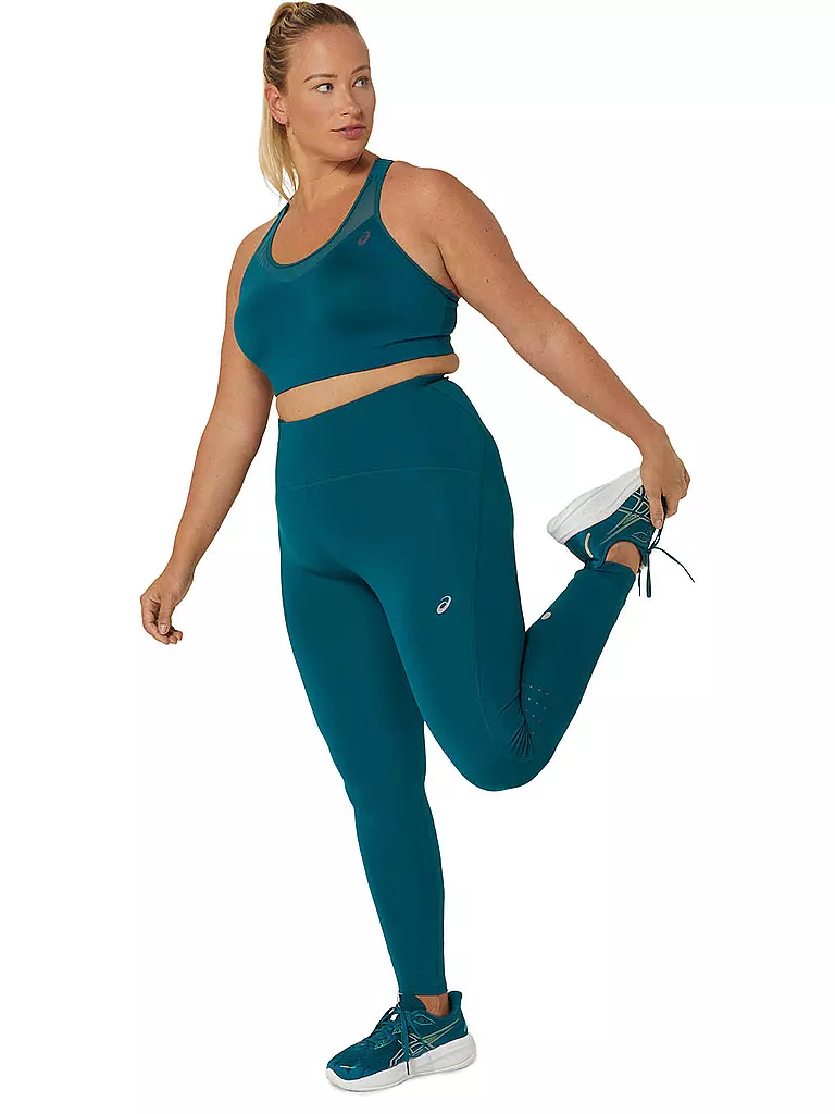 ASICS | Damen Lauftight Road High Waist | Verde oscuro
