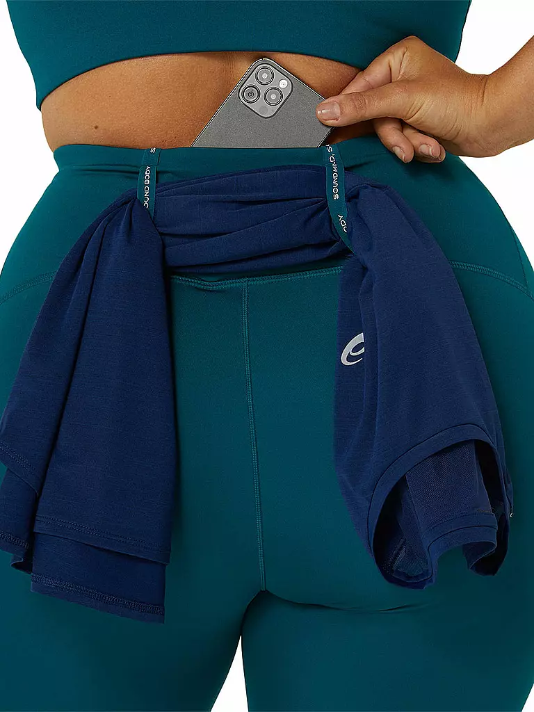 ASICS | Damen Lauftight Road High Waist | Verde oscuro