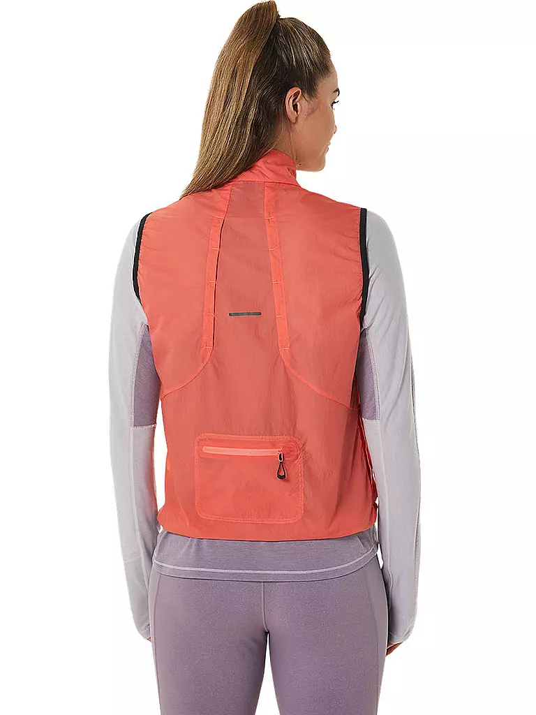 ASICS | Damen Laufweste Metarun™ Packable Vest | Coral