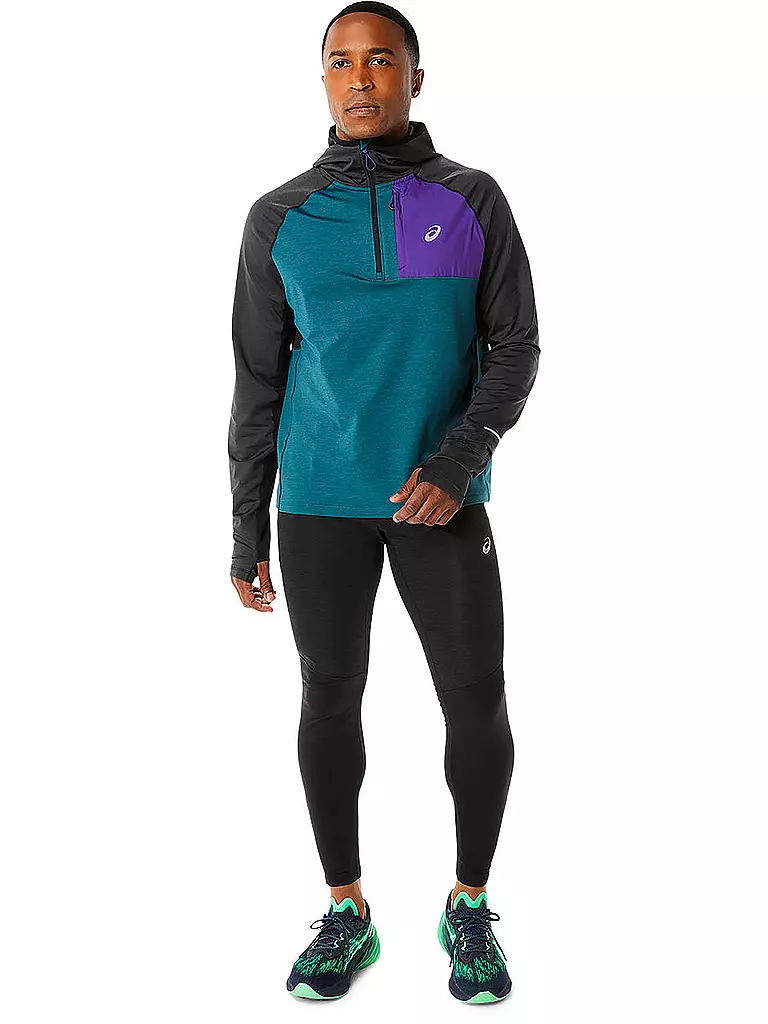 ASICS | Herren Laufhoodie Winter Run LS | Petróleo