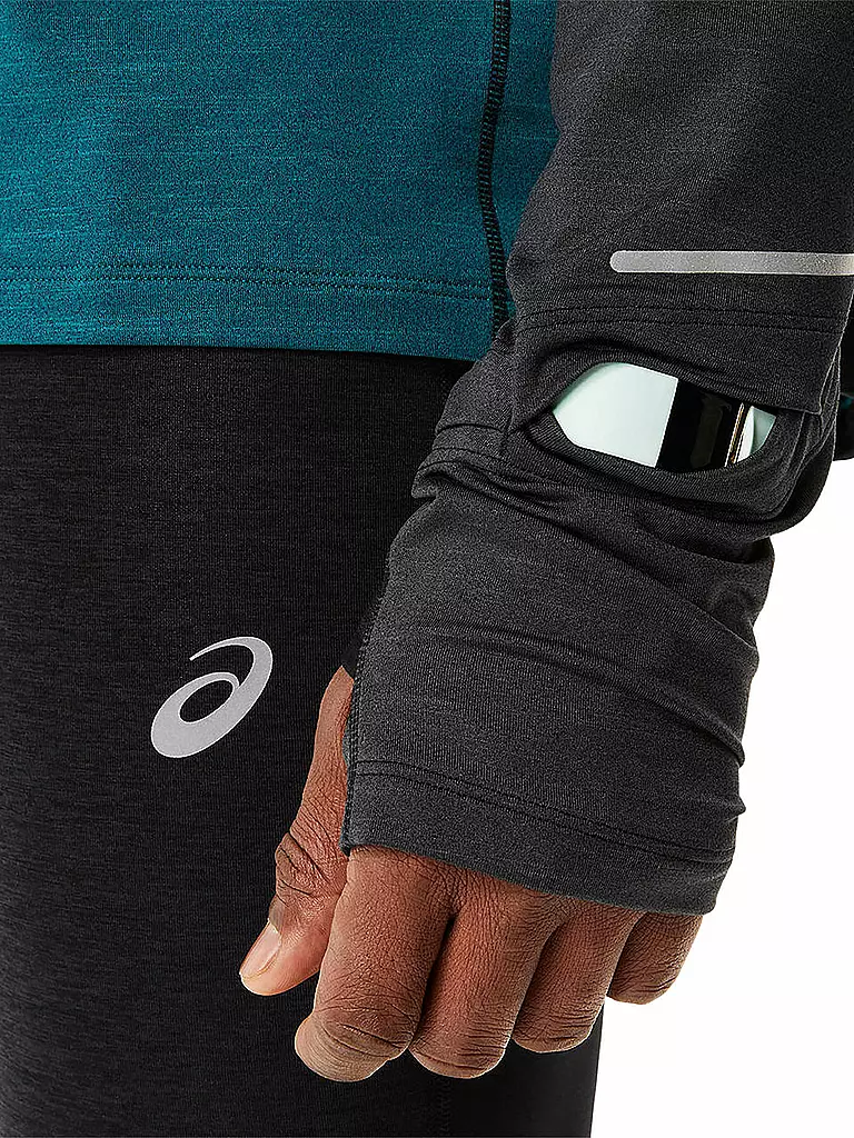 ASICS | Herren Laufhoodie Winter Run LS | Petróleo