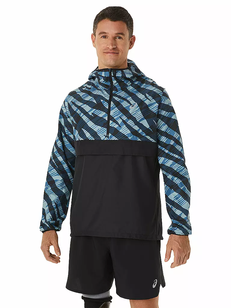ASICS | Herren Laufjacke Wild Camo Anorak | Azul