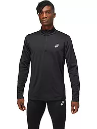 ASICS | Herren Laufshirt Core LS 1/2 Zip Winter | Negro