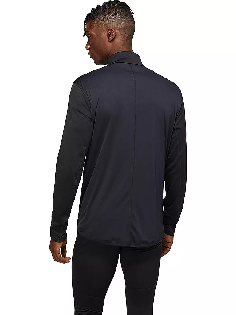 ASICS | Herren Laufshirt Core LS 1/2 Zip Winter | Negro