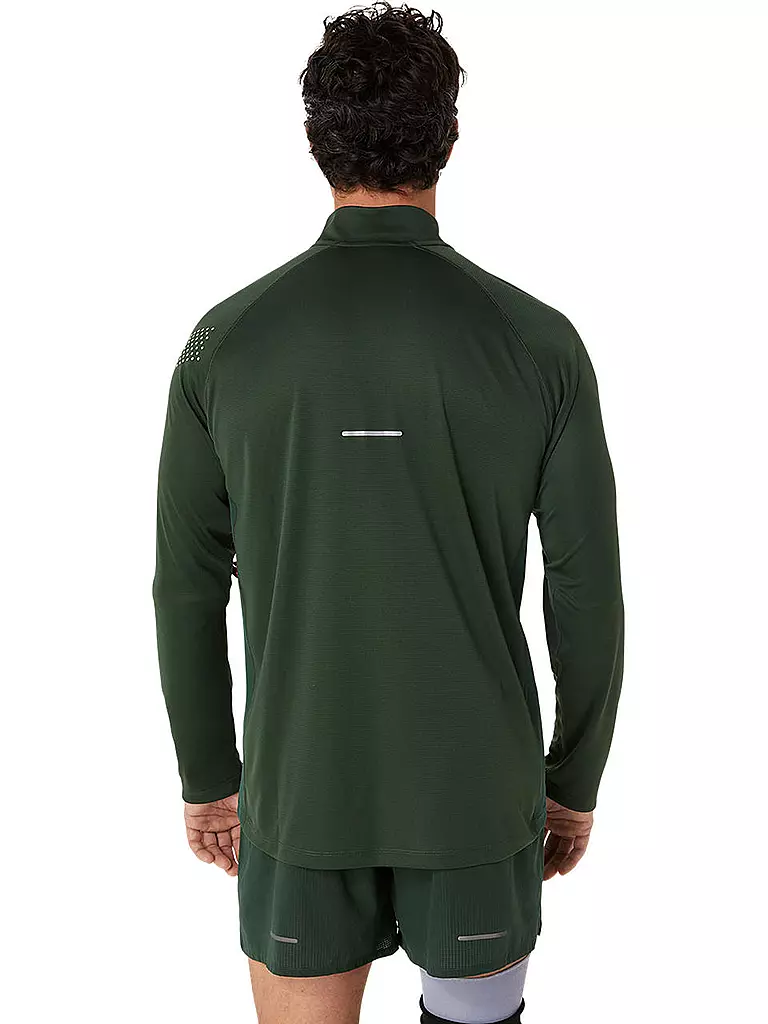 ASICS | Herren Laufshirt Icon LS 1/2 Zip | Oliva