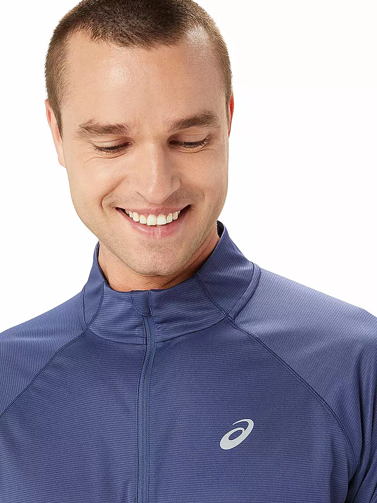 ASICS | Herren Laufshirt Icon LS 1/2 Zip | Azul