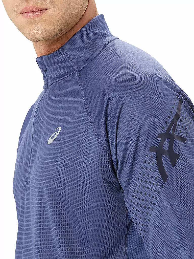 ASICS | Herren Laufshirt Icon LS 1/2 Zip | Azul
