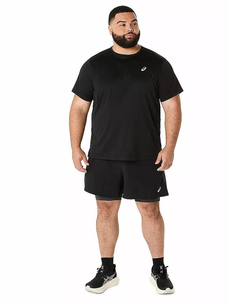 ASICS | Pantalón corto de running para hombre Road 2in1 de 5 pulgadas | Negro