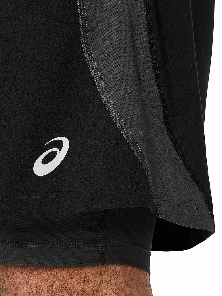 ASICS | Pantalón corto de running para hombre Road 2in1 de 5 pulgadas | Negro