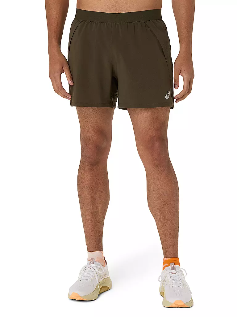 ASICS | Pantalón corto de running para hombre Road de 5 pulgadas | Marrón