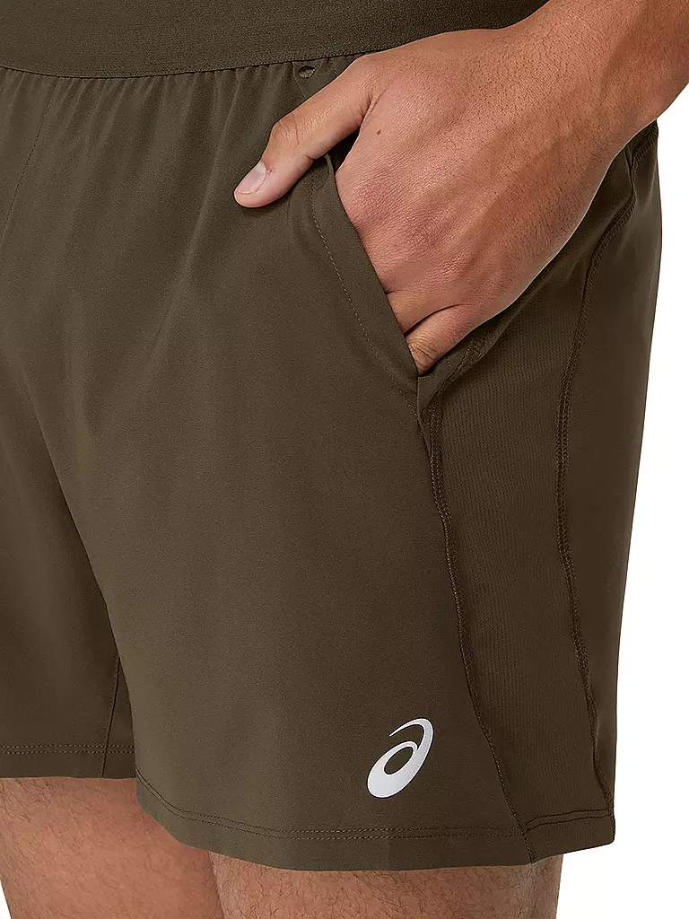ASICS | Pantalón corto de running para hombre Road de 5 pulgadas | Marrón