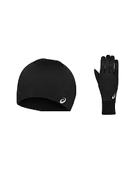 ASICS | Set de running para hombre gorro + guantes RUNNING PACK | Negro