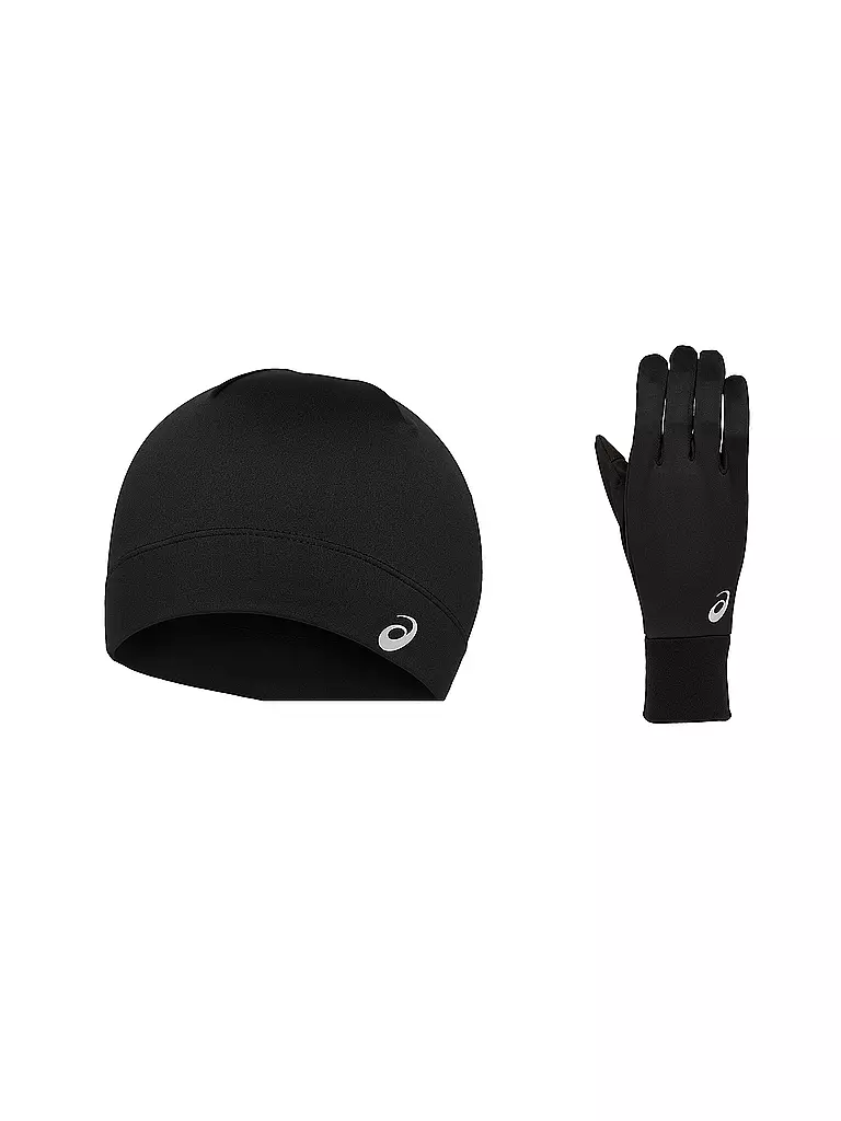 ASICS | Set de running para hombre gorro + guantes RUNNING PACK | Negro