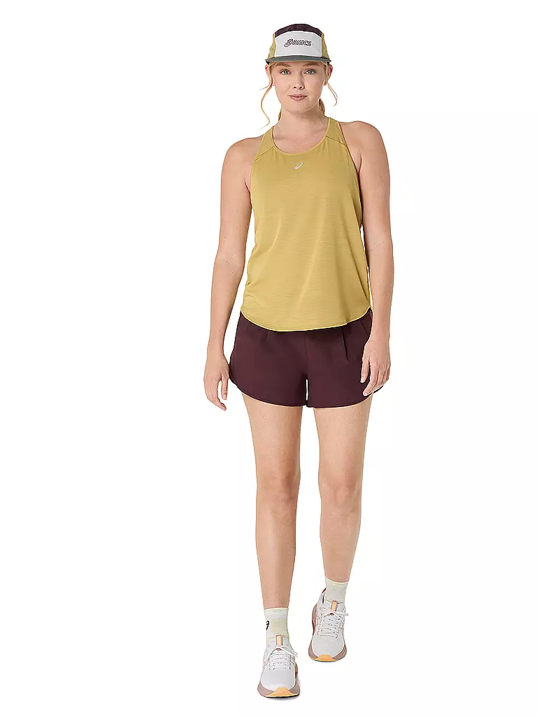 ASICS | Tank de running Road para mujer | Mostaza