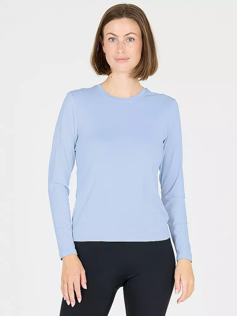 ATHLECIA | Camiseta de fitness Almi para mujer | Azul claro