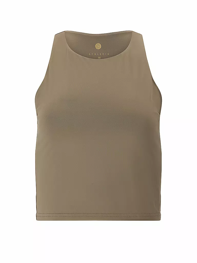 ATHLECIA | Camiseta de fitness corta para mujer Rihal | Oliva