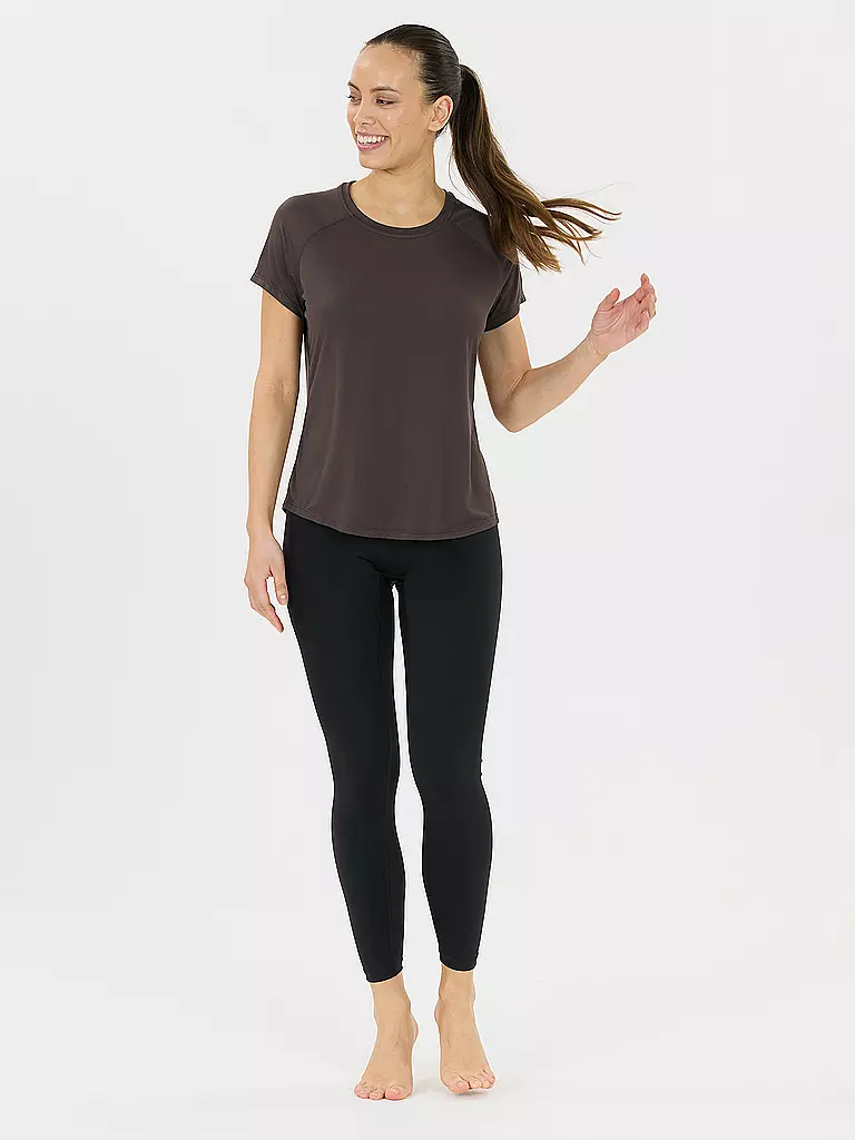 ATHLECIA | Camiseta de fitness Gaina para mujer | Marrón