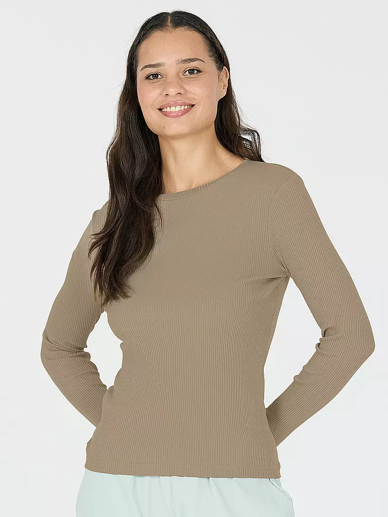 ATHLECIA | Camiseta de fitness Lankae para mujer | Camel