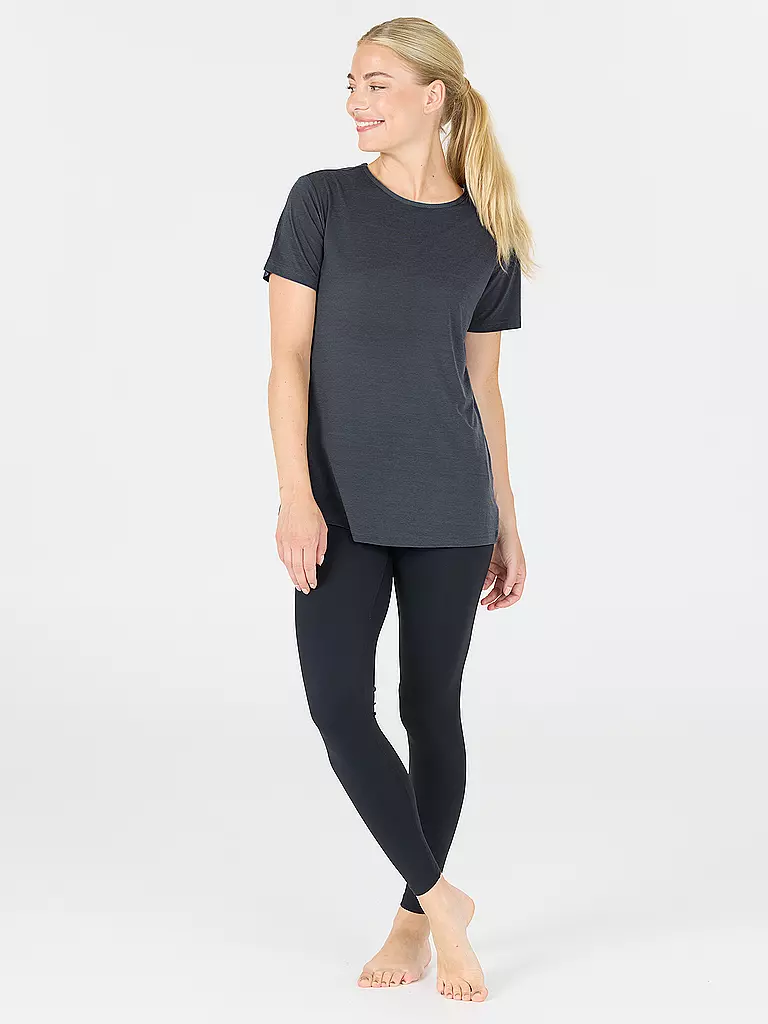 ATHLECIA | Camiseta de fitness Lizzy para mujer | Azul oscuro