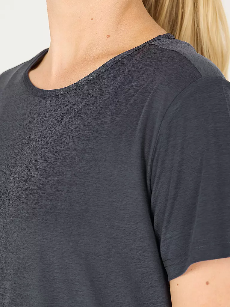 ATHLECIA | Camiseta de fitness Lizzy para mujer | Azul oscuro