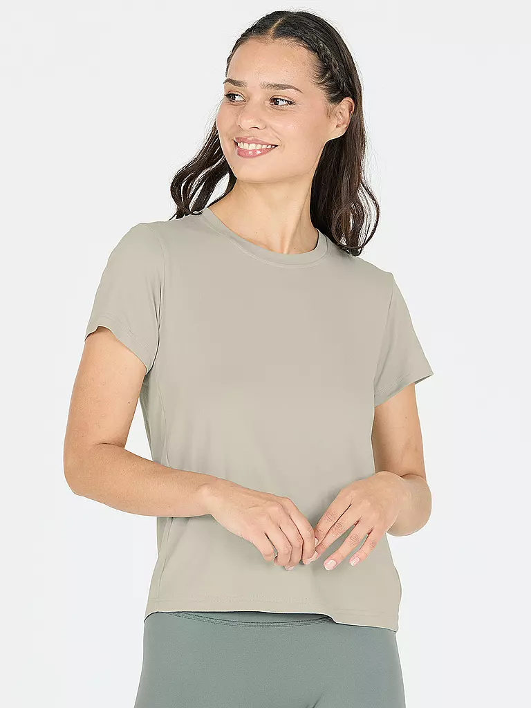 ATHLECIA | Camiseta de fitness Pacy para mujer | Beige