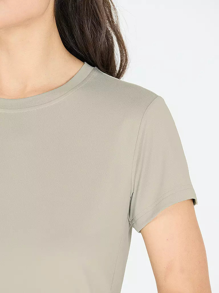 ATHLECIA | Camiseta de fitness Pacy para mujer | Beige