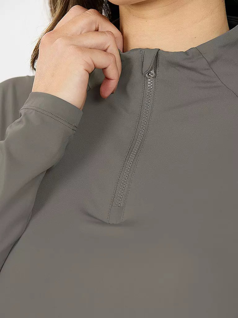 ATHLECIA | Camiseta de fitness para mujer Grina con cremallera de 1/2 |